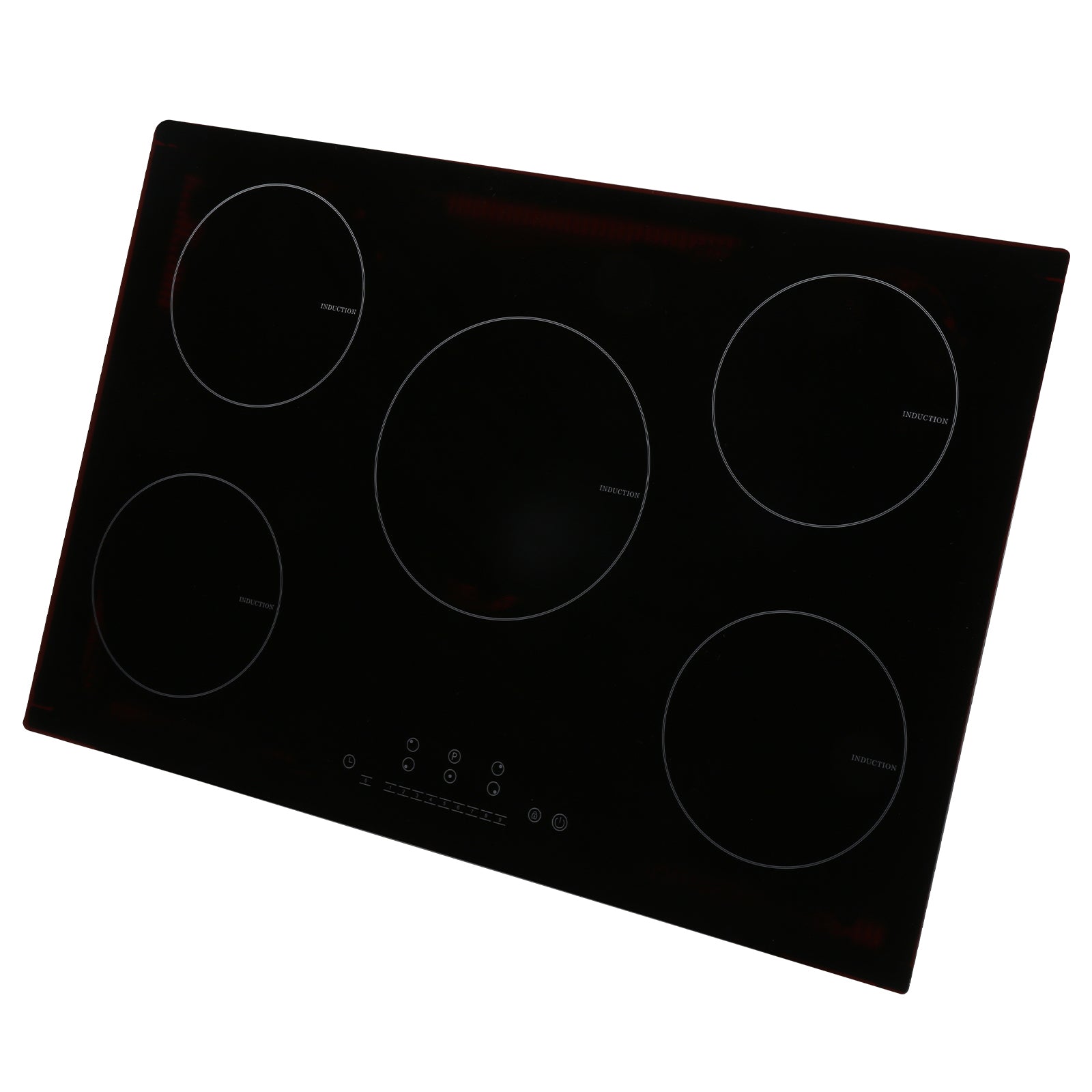 Electric Cooktop, 5 Burners, 30'' Induction Stove Top, Built-in Magnetic Cooktop 9200W, 9 Heating Level Multifunctional Burner, LED Touch Screen w/ Child Lock & Over-Temperature Protection