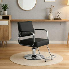 Barber Chair Salon Chair for Hair Stylist Hair Chair for Barbershop Home Height Adjustable & 360° Swivel Styling Salon Chairs Spa Beauty Salon Equipment, Max Load Weight 440Lbs