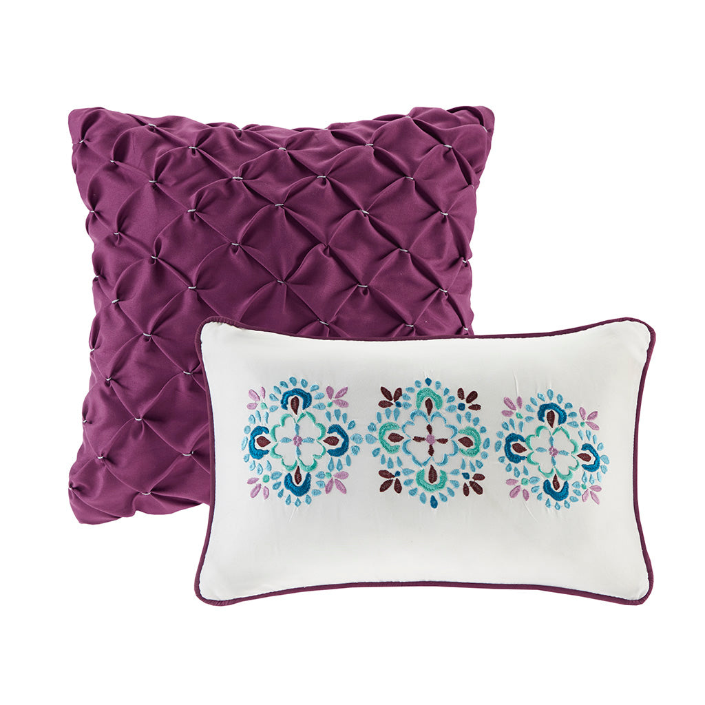 Twin/Twin XL Reversible Quilt Set with Throw Pillows