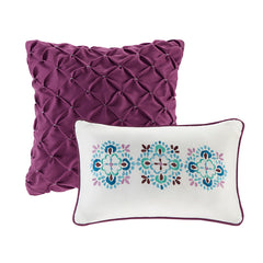 Twin/Twin XL Reversible Quilt Set with Throw Pillows