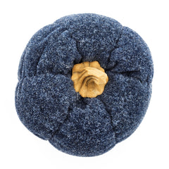 Set of 3, 7.5x7.5x5.7" Dark Blue Pumpkin, Pumpkin Ornament Decor for Holiday Harvest Festival Fall Festival & Thanksgiving