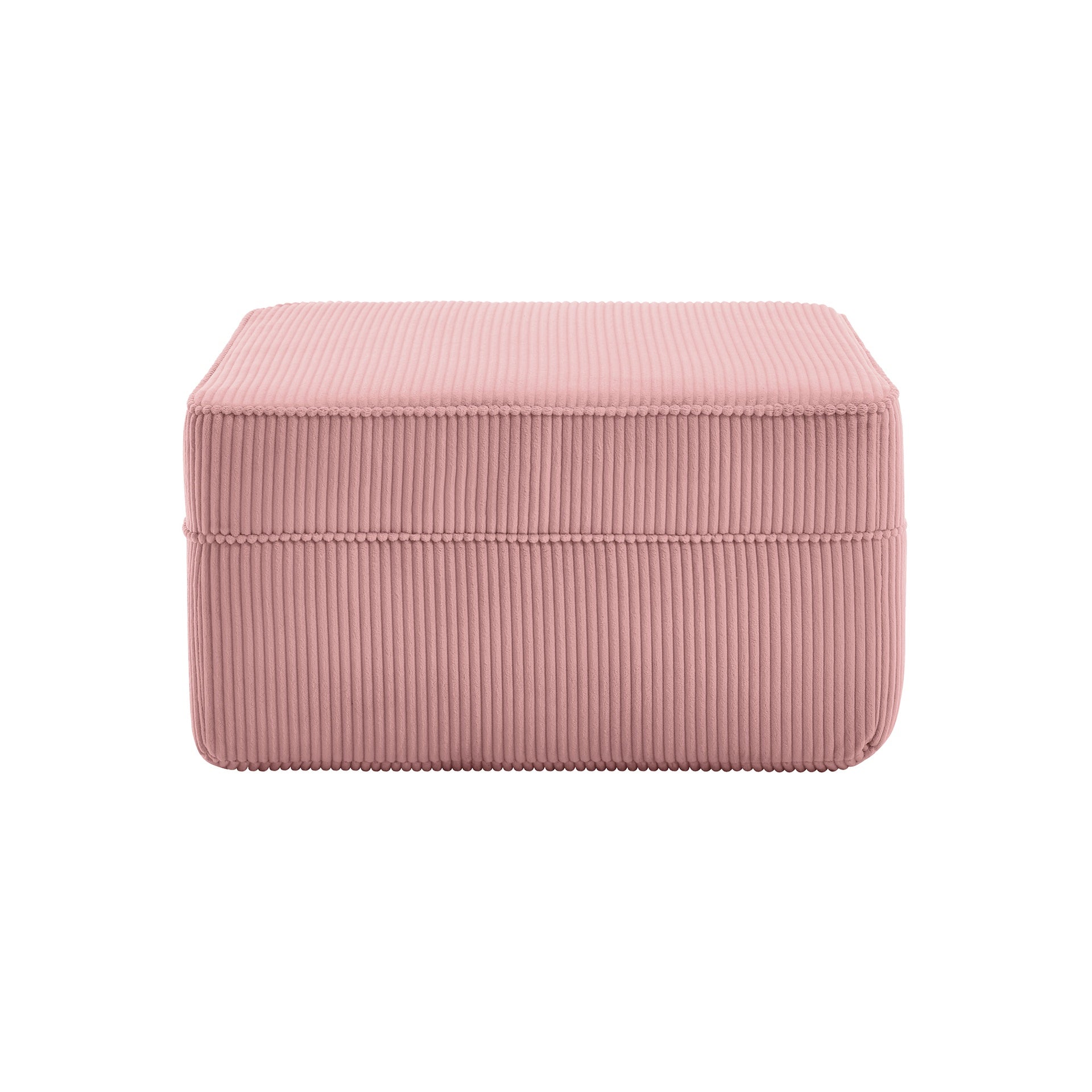 Martha Ottoman Corduroy -Pink