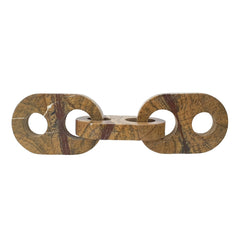 14.6x4.1x4.1" Decorative Marble Chain Sculpture,Brown