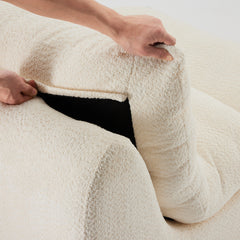 Upholstered Accent Sofa, Modern Armchair with Soft Cushioned Seat, Stylish Sofa for Living Room, Bedroom, or Office