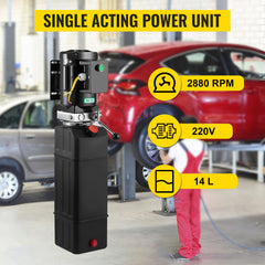 Hydraulic Pump 2950 PSI 60HZ Hydraulic Power Unit 3 HP 220V Hydraulic Power Pack for 2 & 4 Post Lifts Car Lift Hydraulic Power Unit with 3.5 Gallon Reservoir