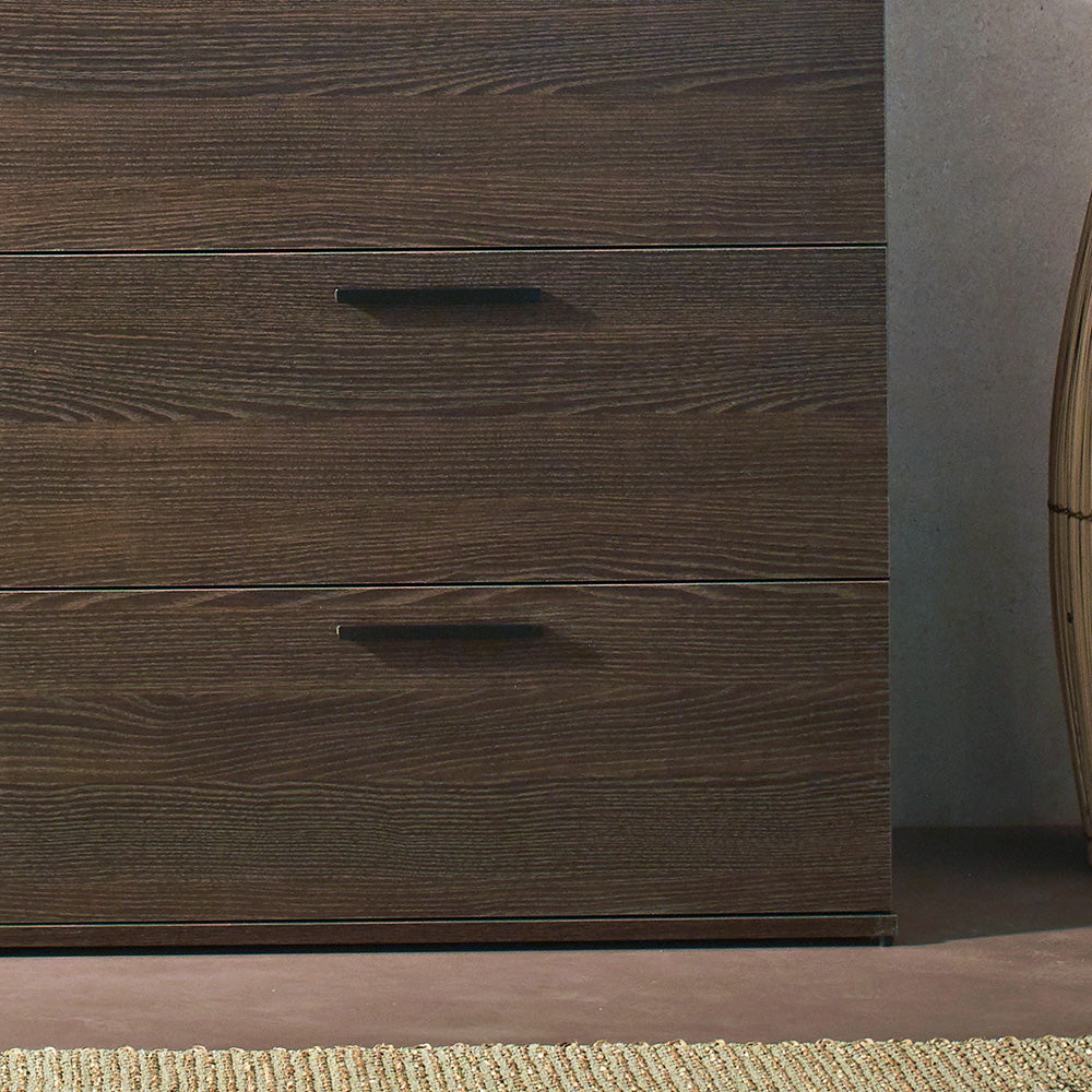 Morgan Farmhouse Six-Drawer Jumbo Dresser in Espresso