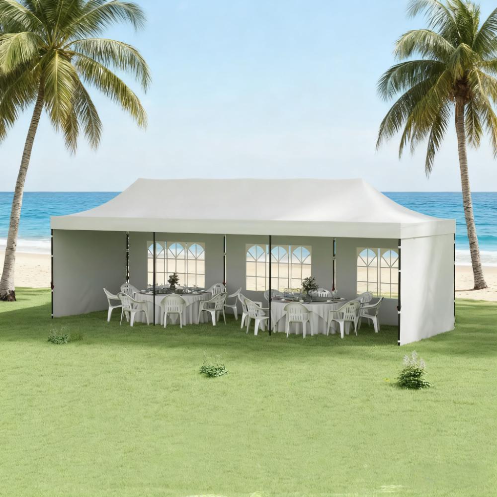 Pop Up Canopy Tent with Carry Bag and Sand Bags for Parties