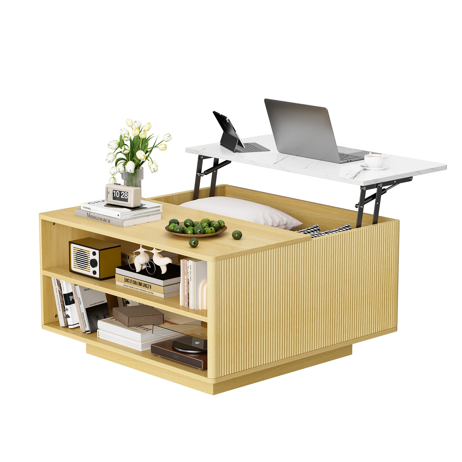 Lift Top Coffee Table with Storage for Living Room