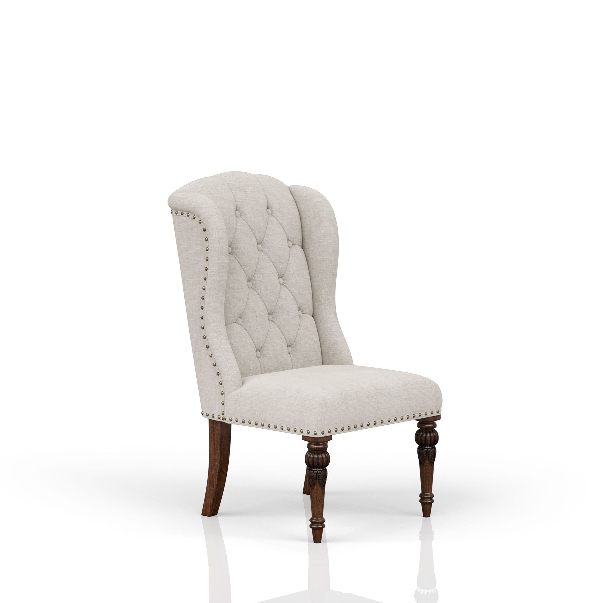 Upholstered Wing Host Chair