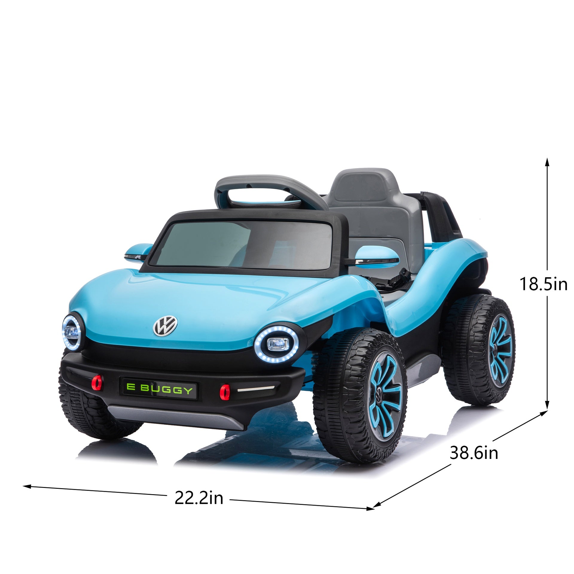 12V Licensed Volkswagen Beetle Kids Ride On Electric Car W/2.4G PC,Cute&Curvy Body,2WD,4-Wheel Suspension,Rear Cargo Storage,Bright Front Headlights,Bluetooth,USB,Music,Speeds 1.5-2.5MPH For kids 3-5