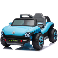 12V Licensed Volkswagen Beetle Kids Ride On Electric Car W/2.4G PC,Cute&Curvy Body,2WD,4-Wheel Suspension,Rear Cargo Storage,Bright Front Headlights,Bluetooth,USB,Music,Speeds 1.5-2.5MPH For kids 3-5