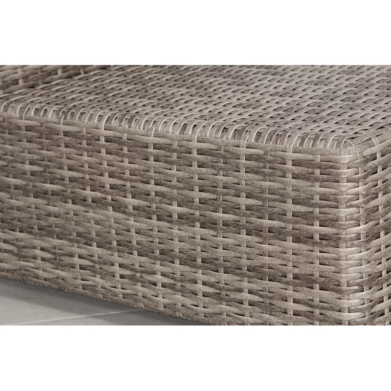 Chic Fully Assembled 66" Wide Outdoor Wicker Loveseat with Plush Cushions – Ideal for Stylish Outdoor Relaxation
