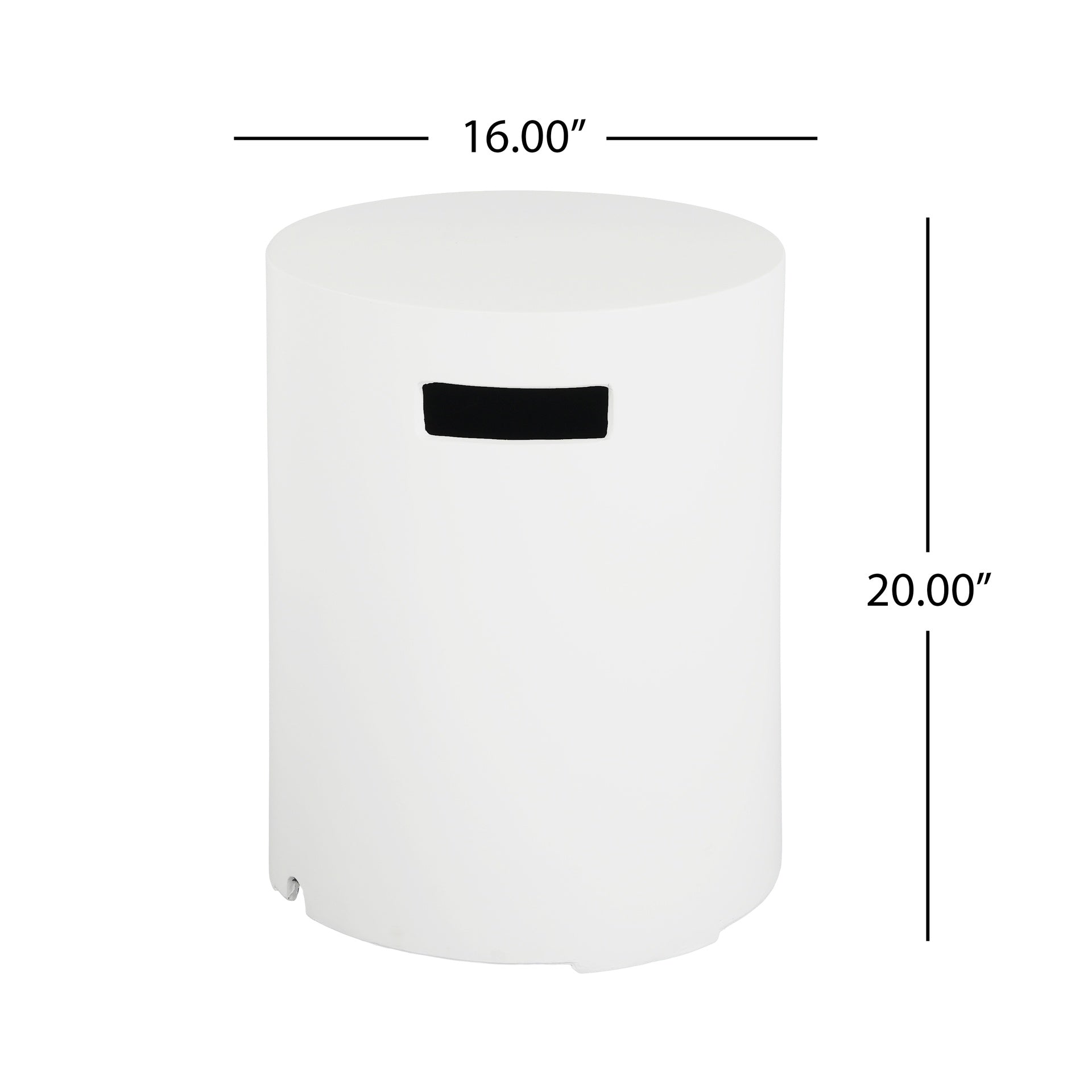 16x20 inch MGO Tank Holder/Side Table, White