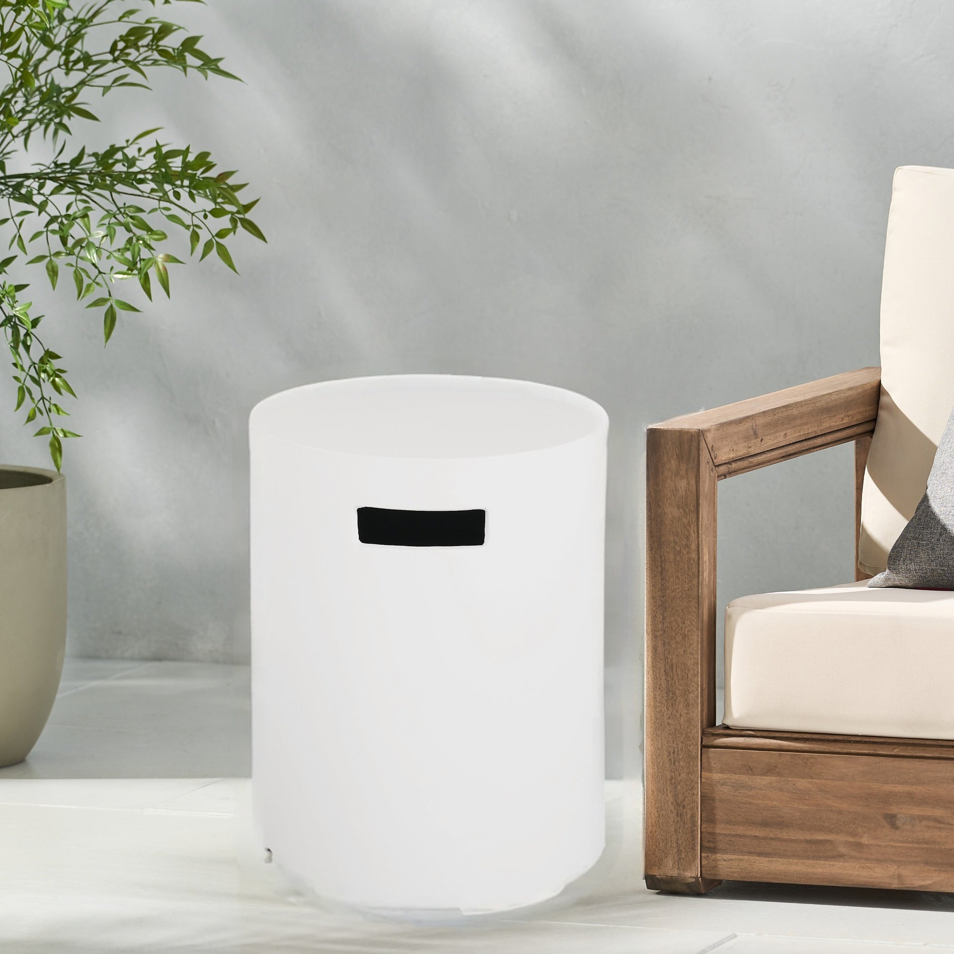 16x20 inch MGO Tank Holder/Side Table, White