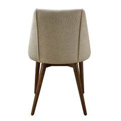 Willene Polished Microfiber Beige Side Chair (Set of 2)