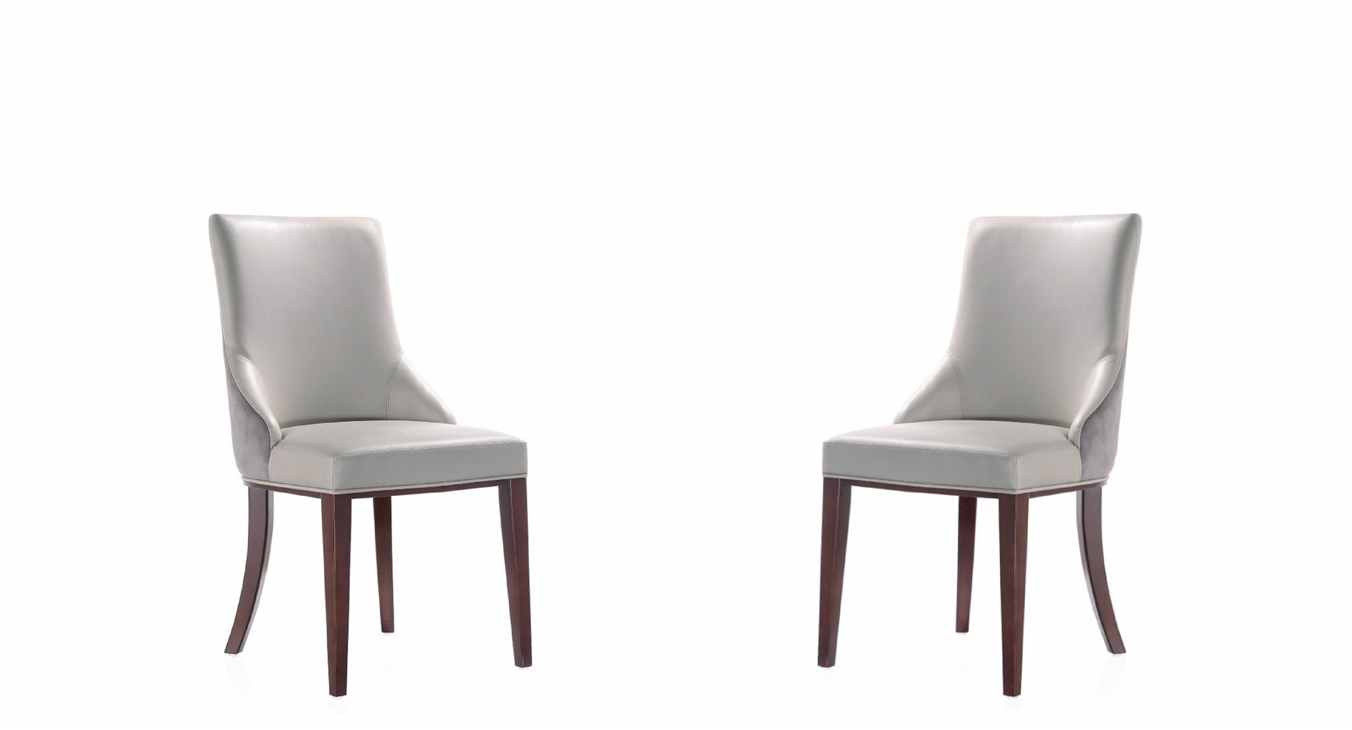 Dining Chair - Set of 2 in Light Gray