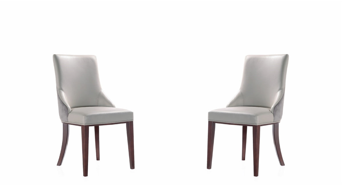 Dining Chair - Set of 2 in Light Gray