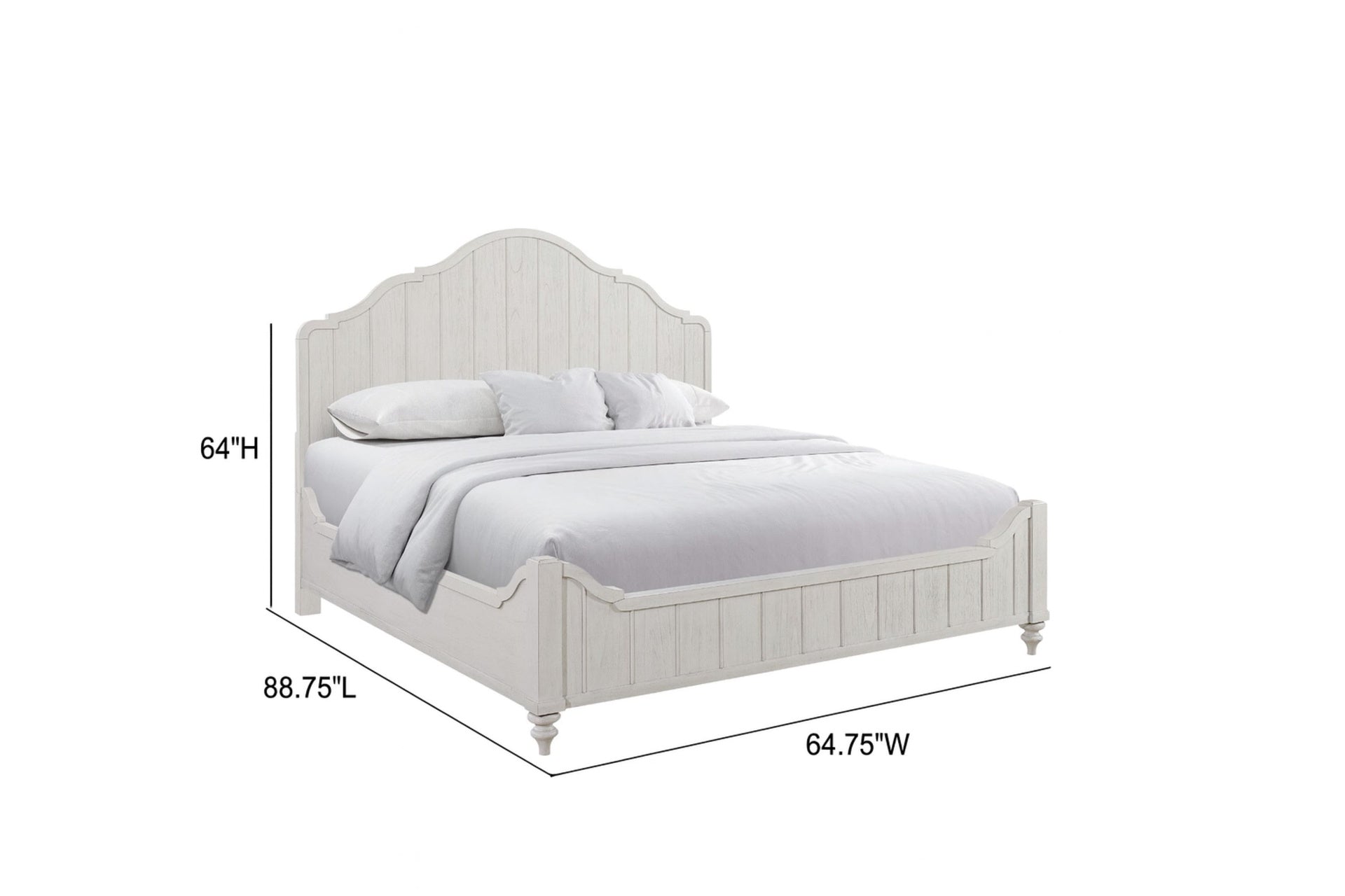 Queen Panel Bed - Cement