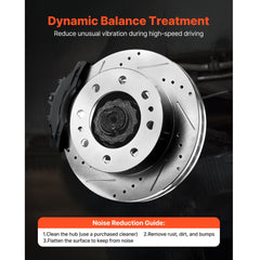 Front and Rear Brake Rotors Kit for 2002-2006 Chevrolet Avalanche 2500 (8 STUD)