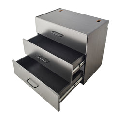 Astro Series 32 in. W x 28 in. H x 20 in. D Metal Wall Mounted Base Drawer Storage Cabinet