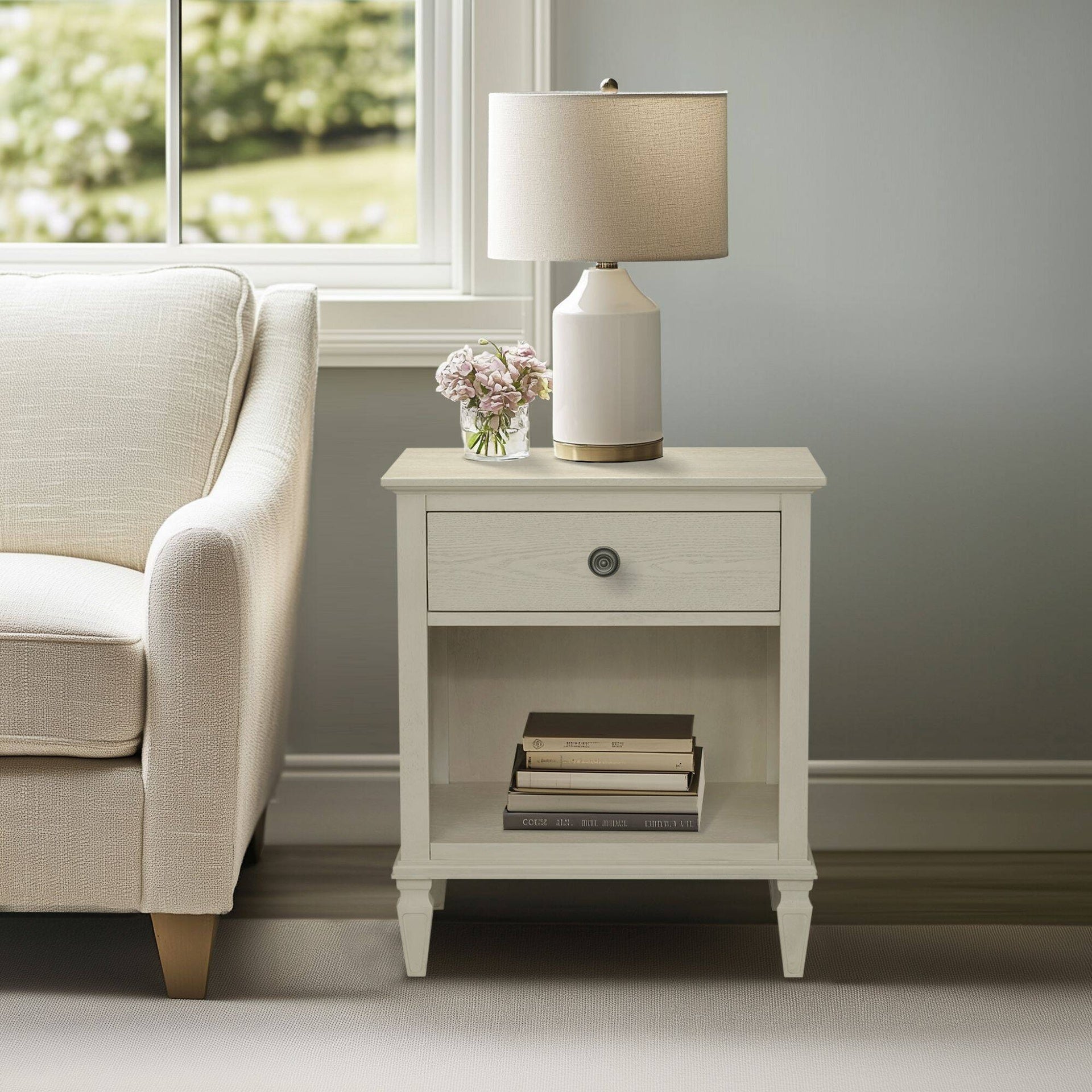 Victoria Nightstand Antique Cream