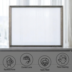 Jehoram Gray Finish Mirror