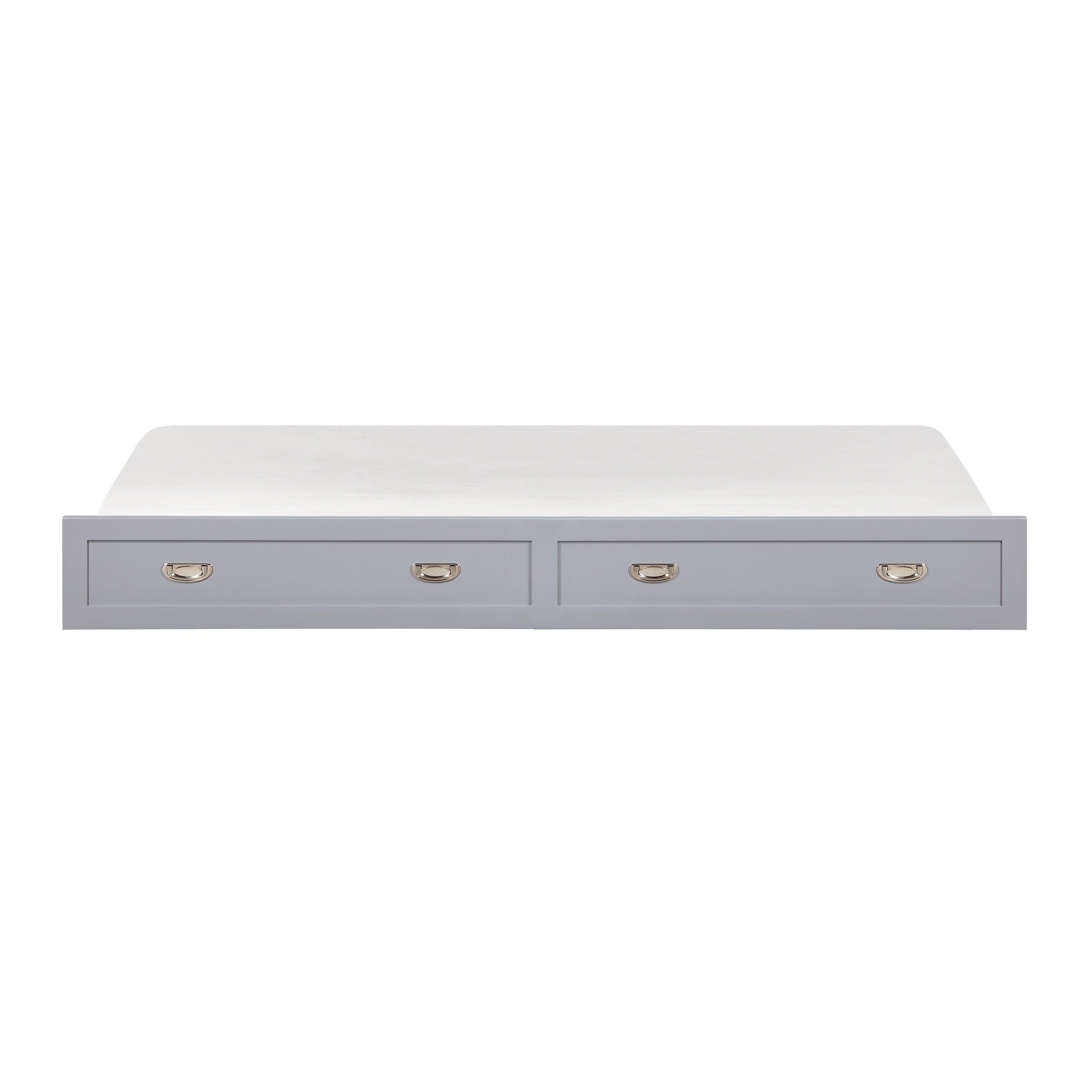 Gray Finish Trundle with Casters Movement Bedroom Furniture 1pc