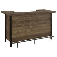 Lampton Rustic Oak Freestanding Home Bar