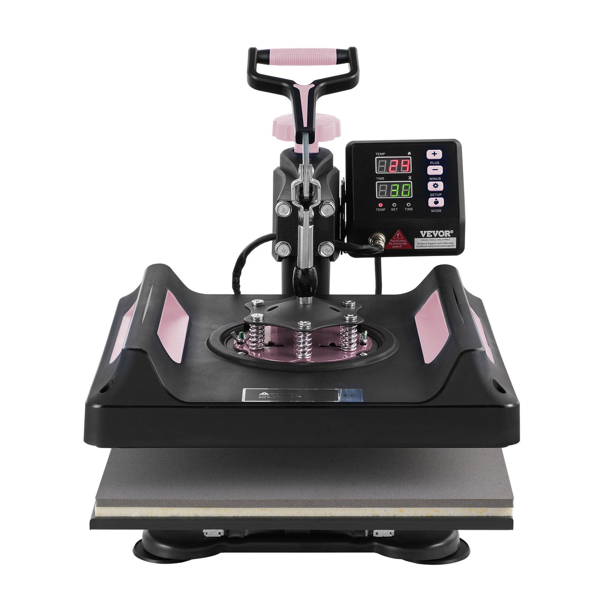 8 in 1 Heat Press Machine 15x15 in 30oz Tumbler Press T-Shirts Black