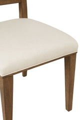 Wood Arch Back Chair - Cocoa/ White Sand (Set of 2)