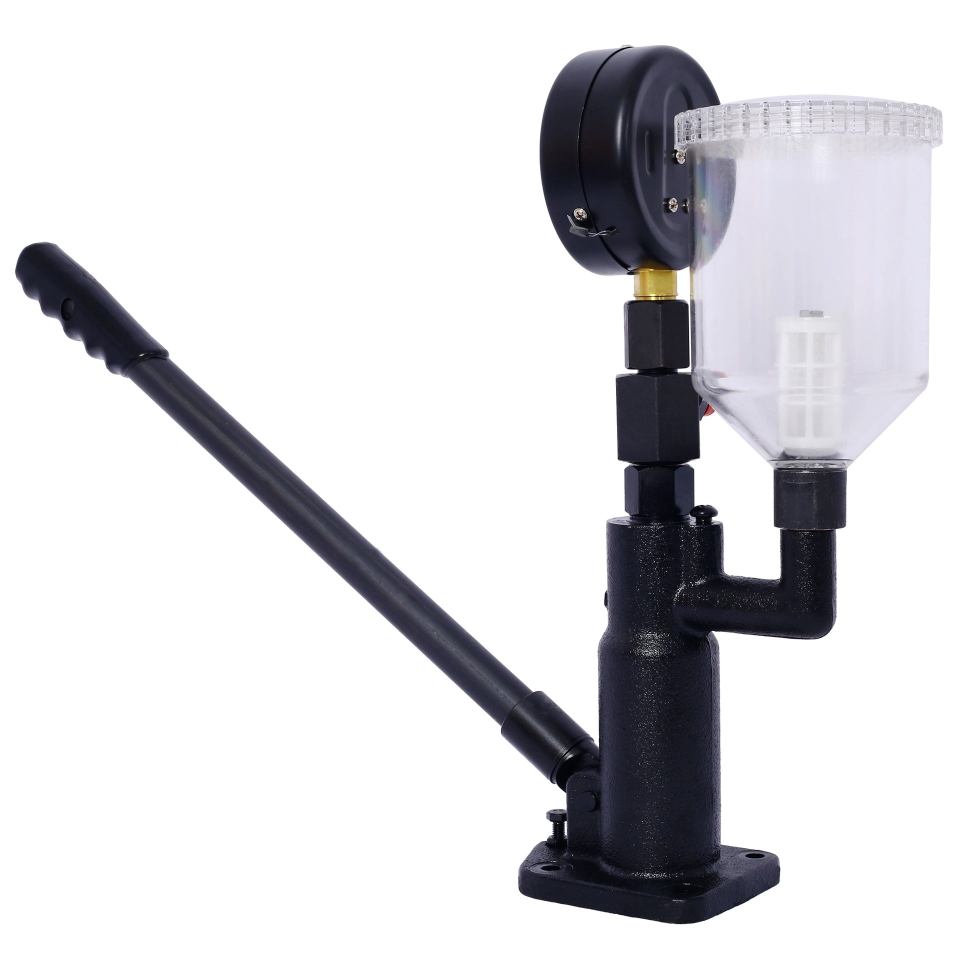 400Bar 6000PSI Fuel Injector Nozzle Tester Professional Auto Repair Tool with Dual Scale Gauge for Tractors Nozzle Pop Pressure Tester