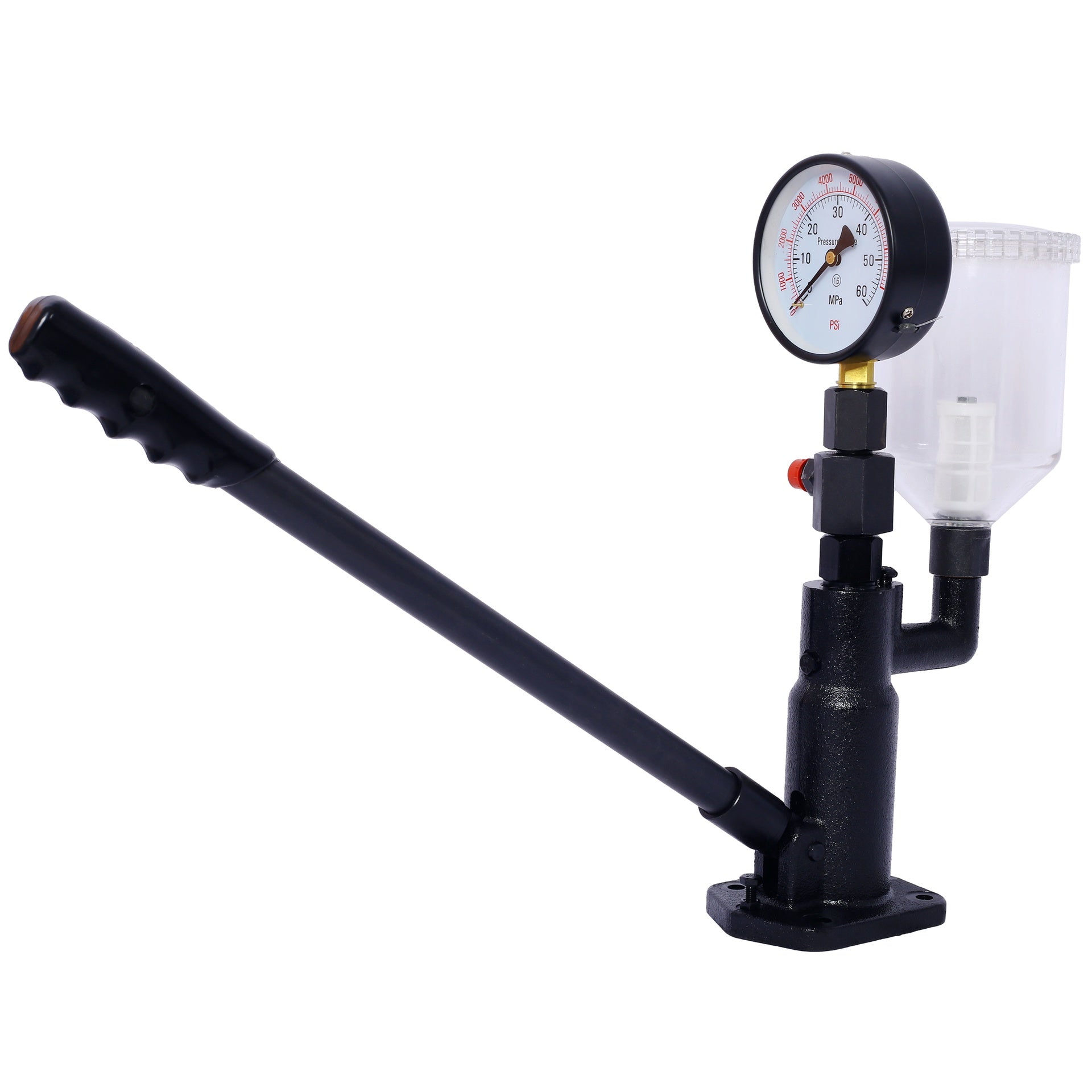 400Bar 6000PSI Fuel Injector Nozzle Tester Professional Auto Repair Tool with Dual Scale Gauge for Tractors Nozzle Pop Pressure Tester