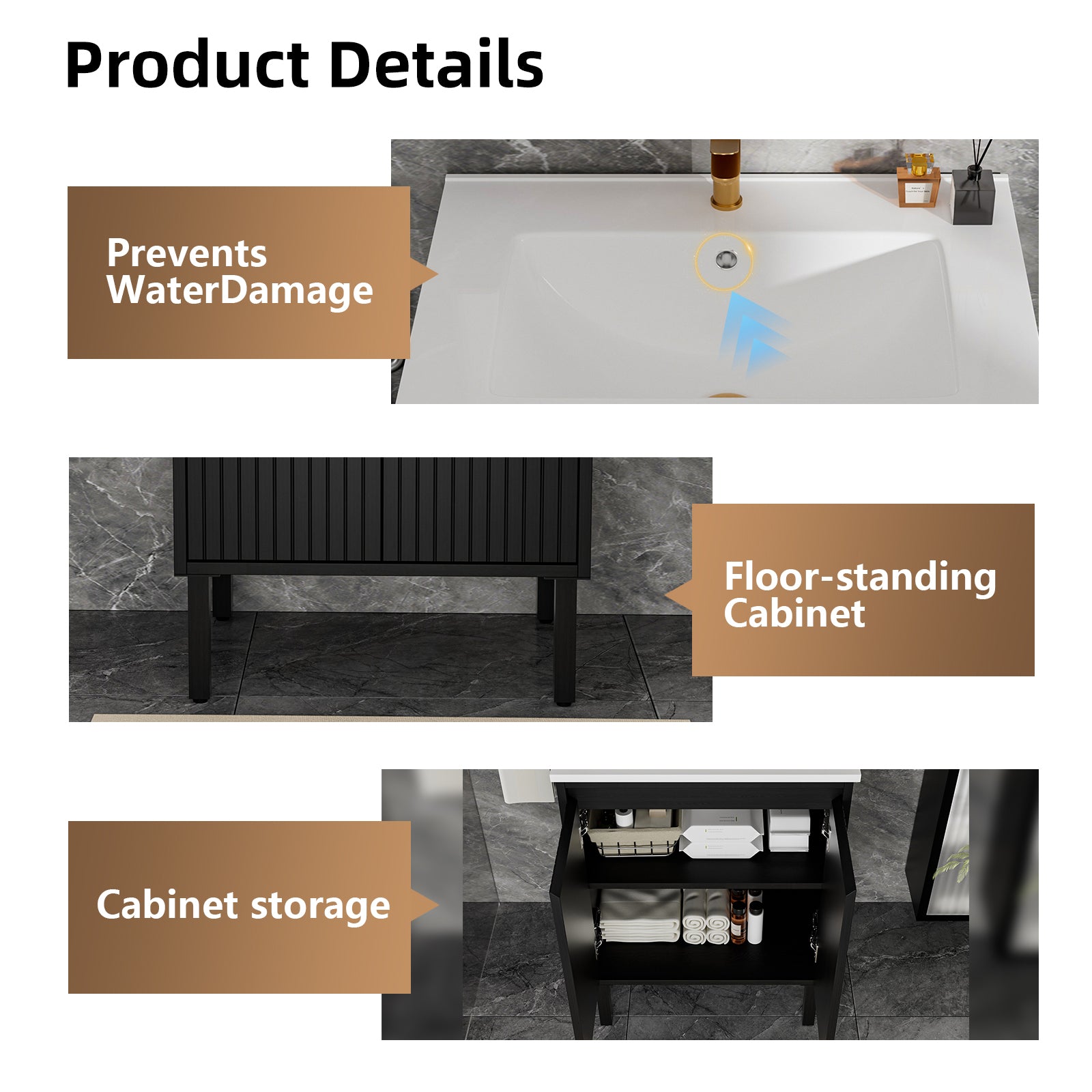 30 Inch Bathroom Vanity without Sink