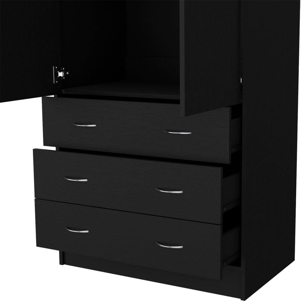 Armoire Ramey, Bedroom, Black