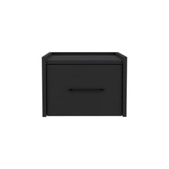 Floating Nightstand Calion, Bedroom, Black