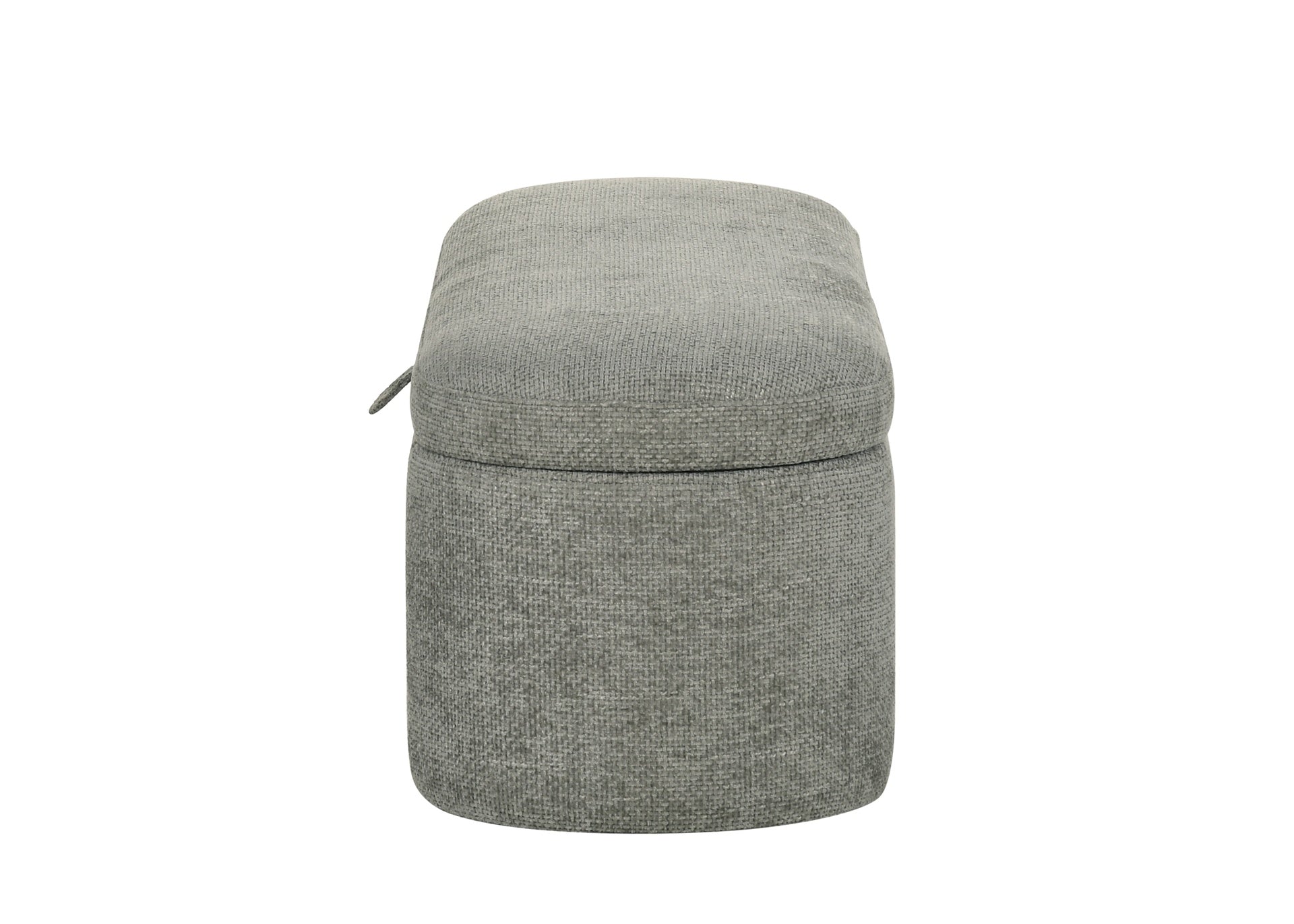 1pc Stylish Functional Storage Bench Spacious Hidden Compartment Cushioned Seat Sturdy Wooden Frame Fabric Upholstery Bedroom Entryway Living Spaces Light Gray Tweed