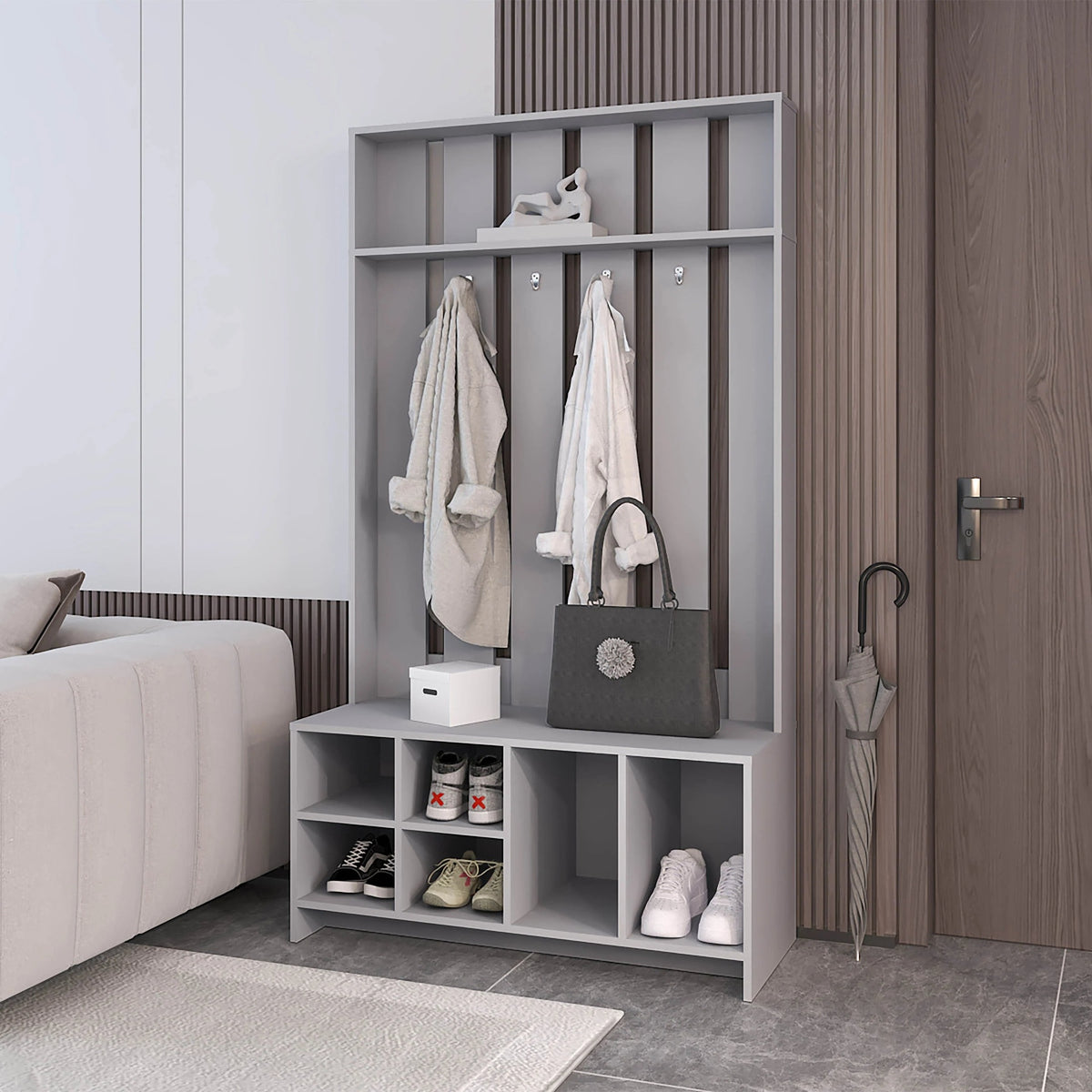 Smoke Hall Tree Open Storage and Coat Space