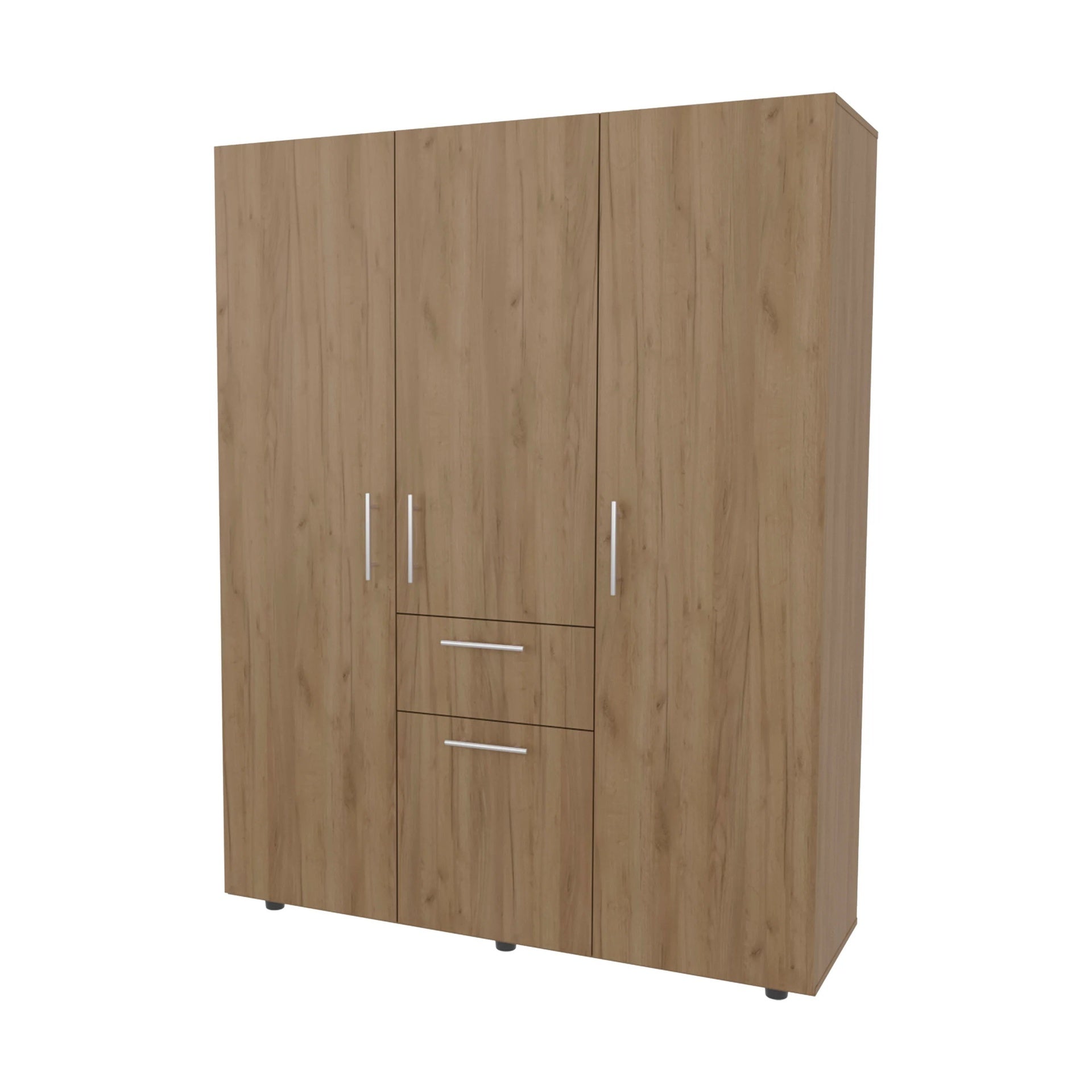Natural Oak Armoire Multi-storage with one Drawer