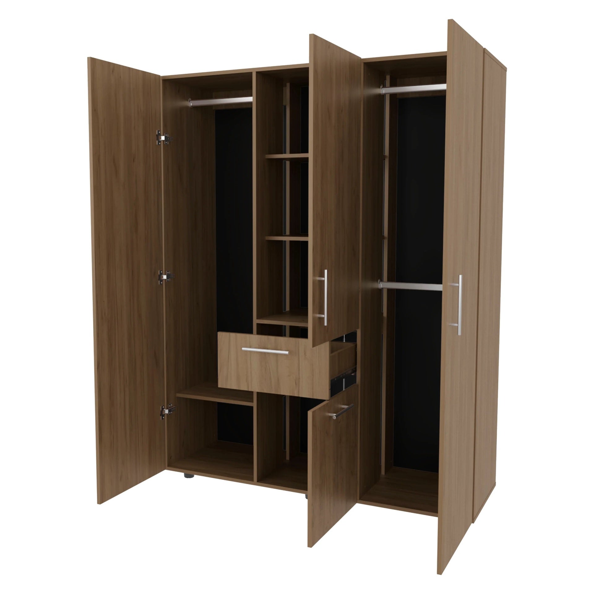 Natural Oak Armoire Multi-storage with one Drawer