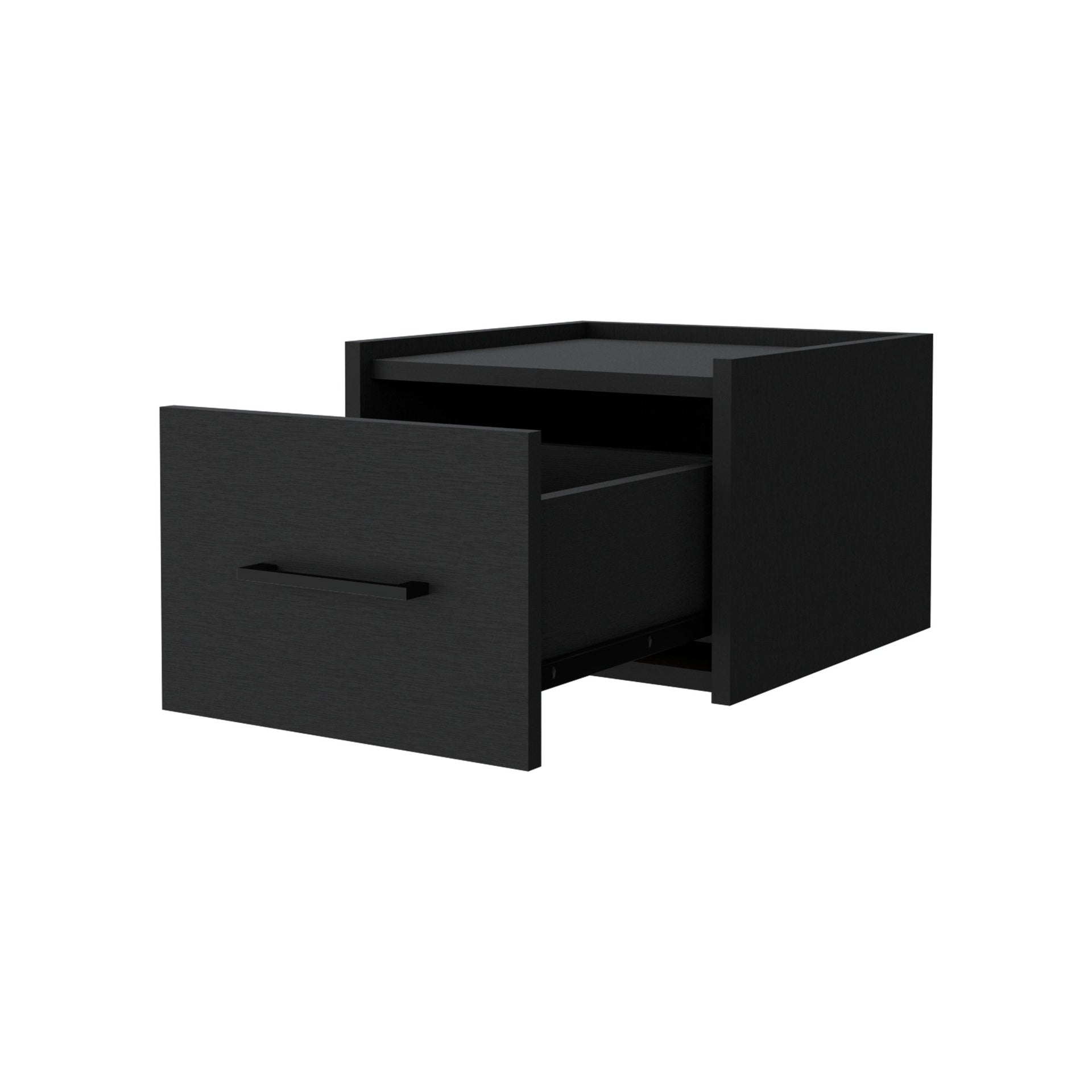 Wenge Wall-Mounted Floating Nightstand