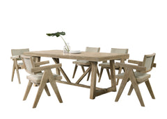 Dining Room Table Oak Finish Dining Table Trestle Base 1pc Dining Room Furniture