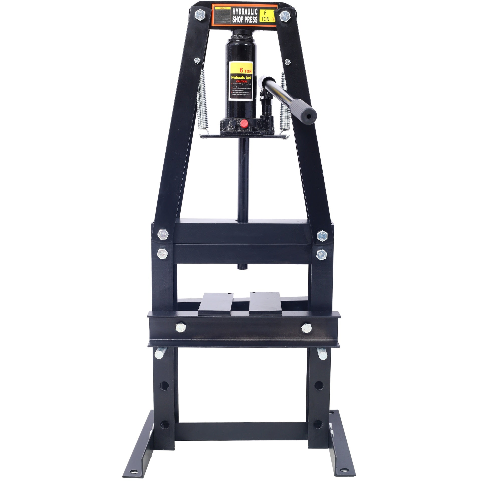 Hydraulic Power Units, 6-Ton Benchtop Hydraulic A-Frame Shop Press with Press Plates, Hydraulic 6 Ton Garage Floor Adjustable Shop Press with Plates, Hydraulic Press, Hydraulic Shop Press,black