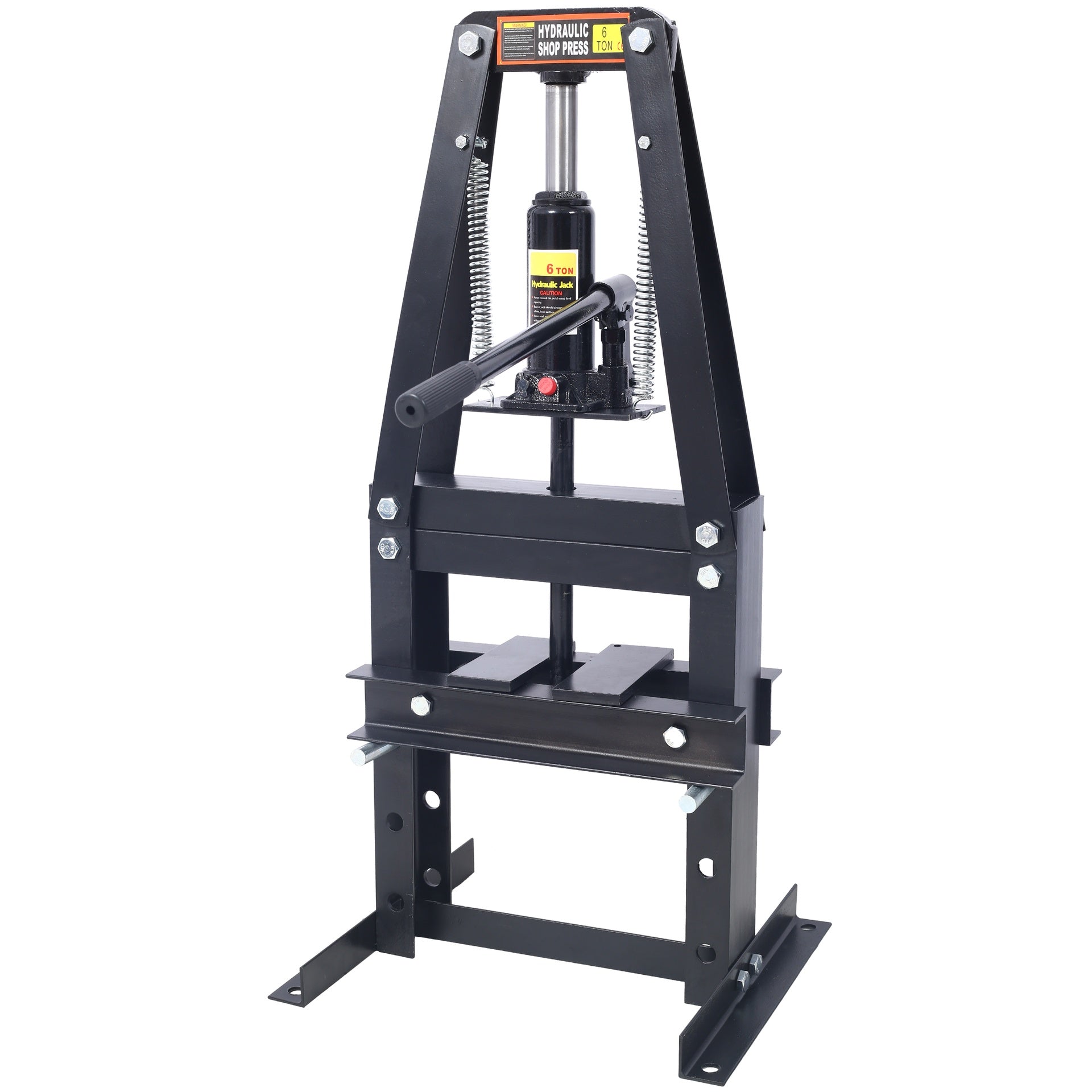 Hydraulic Power Units, 6-Ton Benchtop Hydraulic A-Frame Shop Press with Press Plates, Hydraulic 6 Ton Garage Floor Adjustable Shop Press with Plates, Hydraulic Press, Hydraulic Shop Press,black