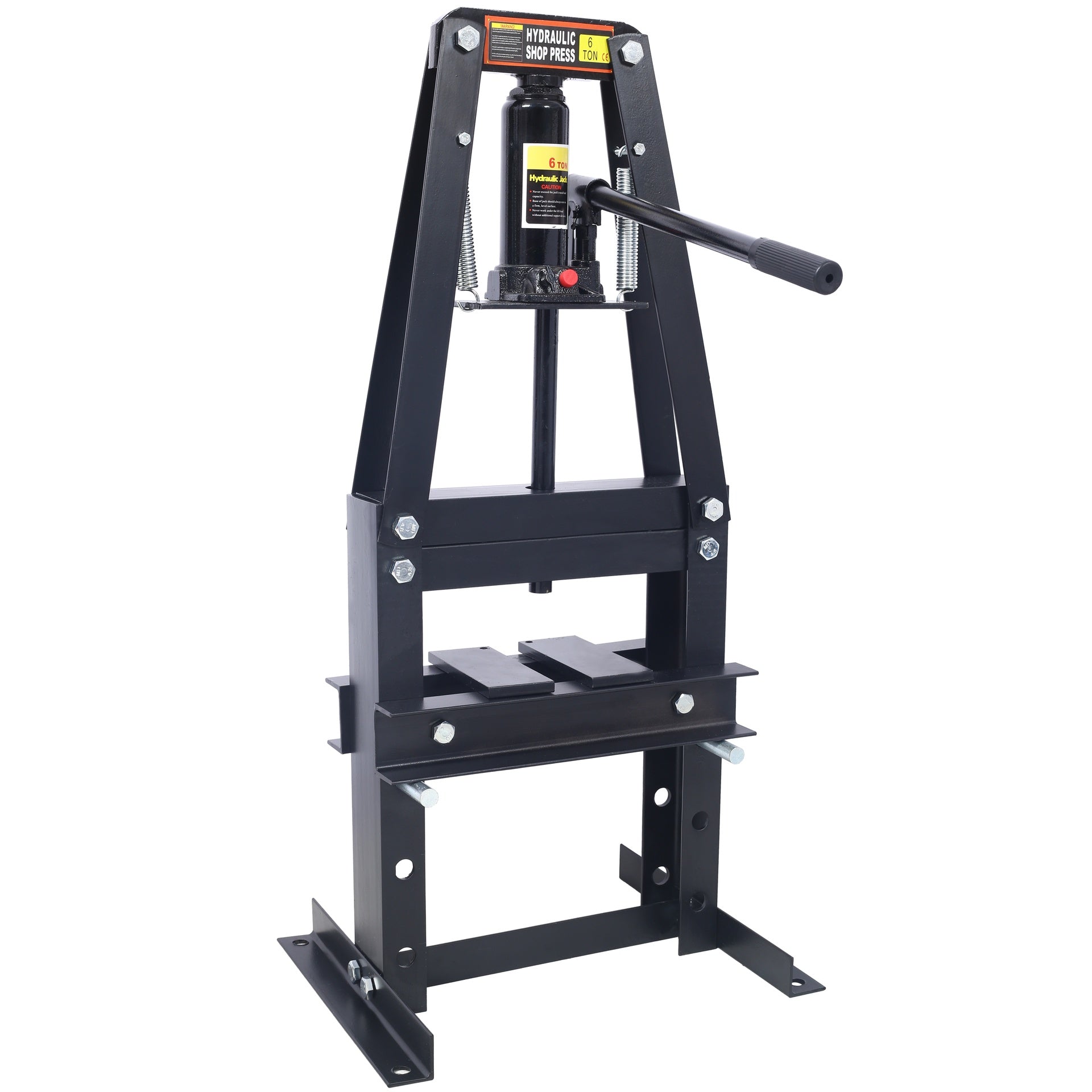 Hydraulic Power Units, 6-Ton Benchtop Hydraulic A-Frame Shop Press with Press Plates, Hydraulic 6 Ton Garage Floor Adjustable Shop Press with Plates, Hydraulic Press, Hydraulic Shop Press,black