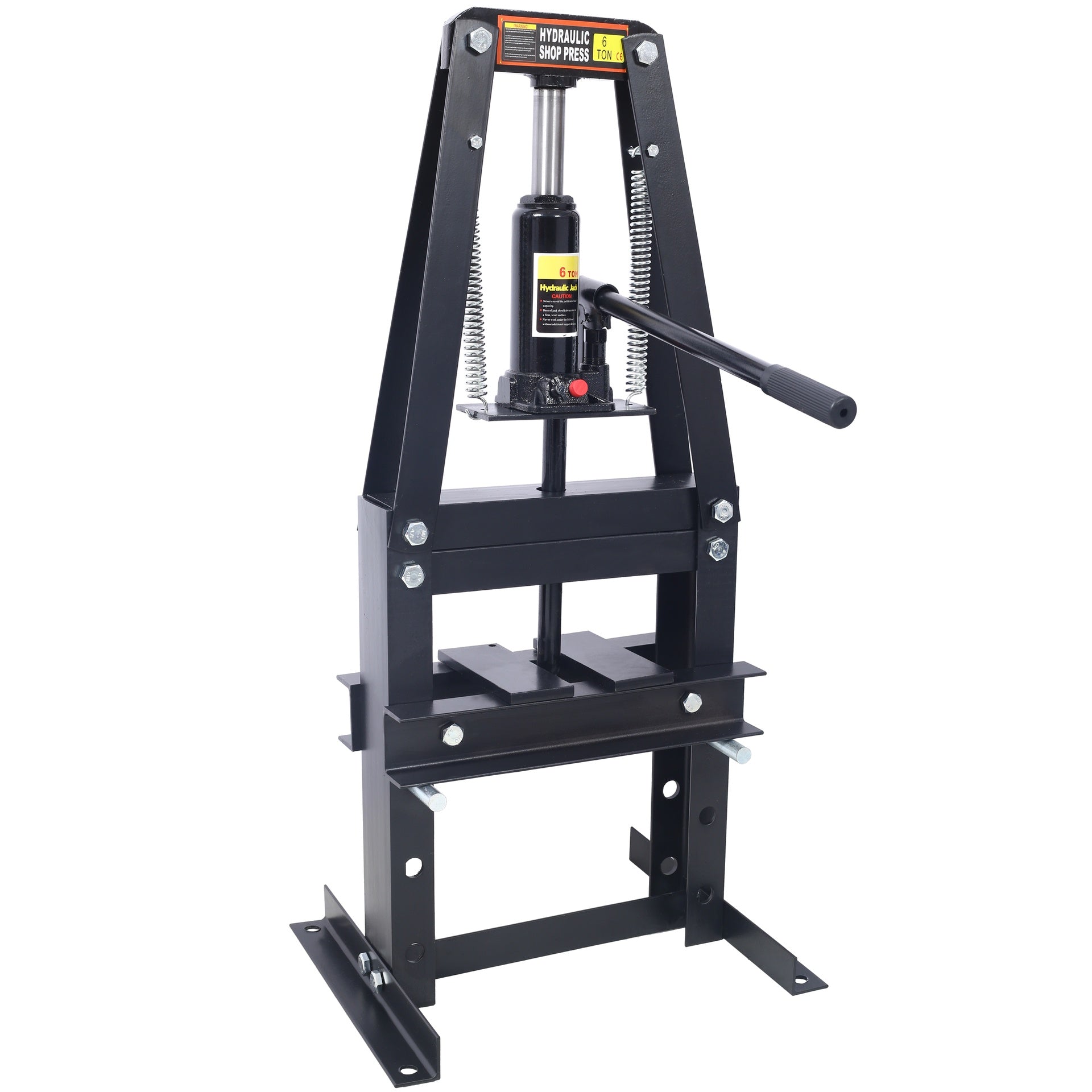 Hydraulic Power Units, 6-Ton Benchtop Hydraulic A-Frame Shop Press with Press Plates, Hydraulic 6 Ton Garage Floor Adjustable Shop Press with Plates, Hydraulic Press, Hydraulic Shop Press,black