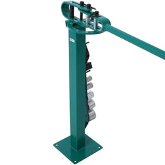 Pedestal Floor Compact Bender 7 Dies Versatile Compact Metal Tubing Bender 44' Mount Powdercoat Telescoping Handle Maximum 5/8" Thick 1-15/16" Width