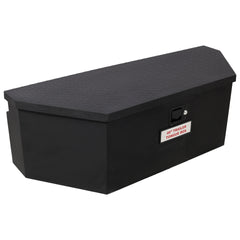 46"X18"X14.5" Tongue Truck Box Black Heavy Duty Steel Trailer Tongue Box, 6.7 CUFT Capacity, With Lock and Keys, Black color