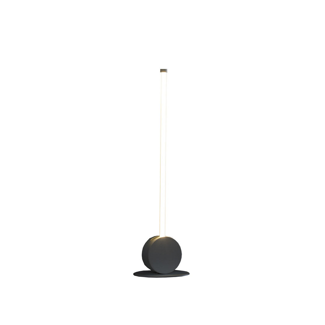 23" In Modern Led Leaning Towering Stick Metal Table Lamp