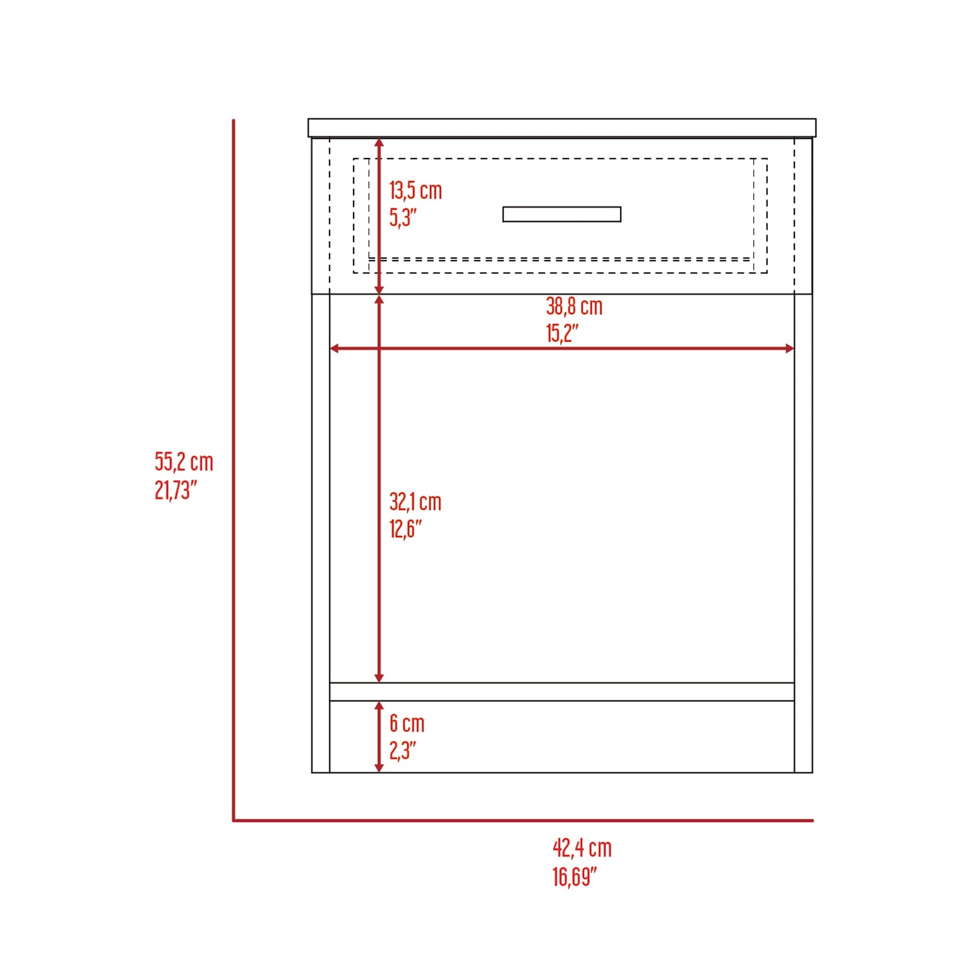 Phoenix Linen Cabinet, Four Shelves