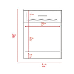 Phoenix Linen Cabinet, Four Shelves